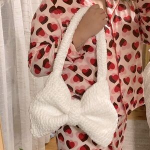 White Crochet Bow Bag 🤍🎀